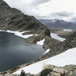 På tur over Besseggen, eggen nærmer seg